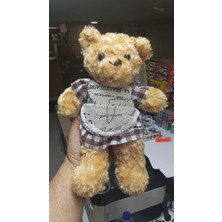 BNG STR Oyuncak Peluş Kahverengi Elbiseli Ayıcık 30 cm