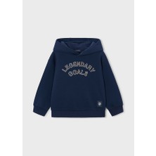 Mayoral Erkek Çocuk Baskılı Kapüşonlu Sweatshirt Lacivert 3435