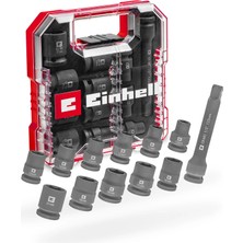 Orijinal Einhell L-Case Mekanik Darbeli Lokma Seti, 12 Parça (Ø 10–21 Mm, 125 mm Uzatma, Crmo Çelik, 1/2” Darbeli Anahtarlar ve Lokma Kolları Için, Alaşım Jantlara Uygun) - 49109283