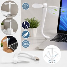 Gaman SL-UF05 Esnek USB Mini Fan Güçlü Hava Akışı Kompakt ve Sessiz Masaüstü Vantilatör | Hafif Taşınabilir