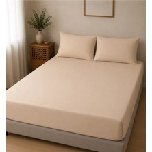 Pamuva Çift Kişilik Lastikli Çarşaf Takımı 2 Adet Yastık Kılıflı 50X70 | 180X200+30 | %100 Pamuk