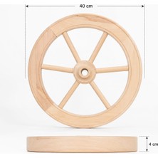 Şeker Marangoz Ahşap Tekerlek 40 cm