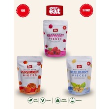 Evereat Frambuaz-Cennet Hurması-Dut Freeze Dry Meyve Cipsi 3'lü Paket Doğal Atıştırmalık
