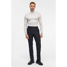 Süvari Siyah Düz Casual Pantolon