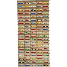 Akçaağaç Hobi Araba Rafı 100 Araçlık Dikey (Hot Wheels ve Matcbox ile Uyumlu)
