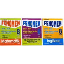 Fenomen Yayıncılık Fenomen Yayınları 8. Sınıf Lgs Çıkmış Sorular ve Ikiz Sorular Seti | Matematik + T.c. Inkılap Tarihi ve Atatürkçülük + Ingilizce | Video Çözümlü