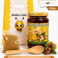 Çare Burada Karaorman Kestane Balı 1000G | Tahta Kaşık ve Polen Hediye