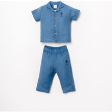 U.S. Polo Assn. U.s.polo Erkek Bebek Gömlek Pijama Takımı, %100 Pamuk / %100 Cotton