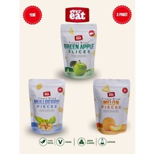 Evereat Elma-Dut-Kavun Freeze Dry Meyve Cipsi 3'lü Paket Gurme Atıştırmalık