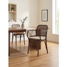 Gazzini Furniture Lema Kolçaklı Ahşap Sandalye