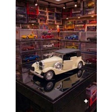 Oyuncak Sahili Klasik Metal Ata ingiltere Model 13cm Araba Diecast Model Çekbırak Demir Oyuncak Koleksiyon Kapılar Açılır Krem