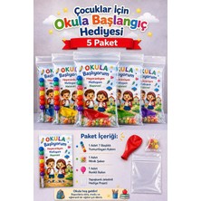 Emrah Gültekin Okula Başlangıç Hediyesi 5 Paket Yumurtlayan Kalem Balon Şekerli Hediye Seti Ilkokul Anaokulu Hediyelik