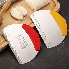 Munico Pasta Hamuru Kazıyıcı Pizza Ekmek Hamur Kesici Paslanmaz Çelik Kazıyıcı Spatula Pasta Kesici