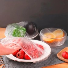Munico 300 Adet Tek Kullanımlık Plastik Streç Film Taze Tutma Filmi Kapak Kase Kapakları Poşet Gıda Taze