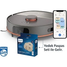 Philips Homerun 5000 Serisi Çift Moplu Islak ve Kuru Robot Süpürge 10.000 Pa+Yedek Paspas Seti