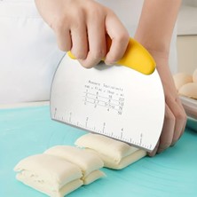 Munico 3 Adet Paslanmaz Çelik Premium Hamur Kazıyıcı - Hamuru Kolayca Kesmek, Parçalamak Kazımak Için Alet