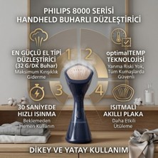 Philips 8000 Serisi El Tipi Buharlı Düzleştirici, 32 G/dk'ya Kadar Buhar Gücü, Sıfır Yanık Riski, De-Calc Teknolojisi, GC810/20