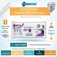 Doctor Silver Ion Perine Bölgesi Temizleme Havlusu – Hasta Alt ve Dış Genital Bölge Temizleme Mendili (1 Paket 25 Adet)
