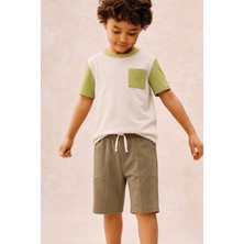 Cigit Kaprili T-Shirt Takım 2-10 Yaş Kum