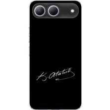 TechTree Tecno Spark 40 5g Uyumlu Atanın Izi Imza Baskılı Silikon Kılıf