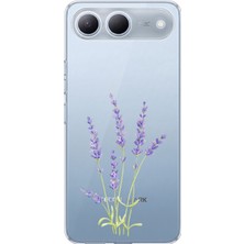 TechTree Tecno Spark 40 5g Uyumlu Lavanta Çiçek Tasarımlı Baskılı Silikon Kılıf