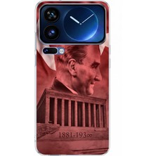TechTree Xiaomi 17 Pro Max Uyumlu Atatürk Portresi ve Anıtkabir Baskılı Silikon Kılıf
