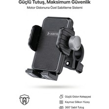 Kensa Titreşim Emici Kilit 360° Ayarlanabilir Sistemli Motosiklet ve Bisiklet Telefon Tutucu