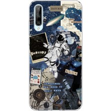 TechTree Tecno Pova Curve 2 5g Uyumlu Retro Astronot Tasarımlı Baskılı Silikon Kılıf