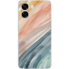 TechTree Oppo A6T - A6X Uyumlu Modern Renk Paleti Baskılı Silikon Kılıf
