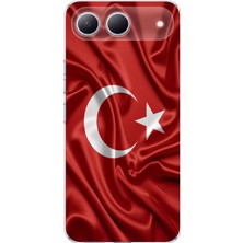 TechTree Tecno Spark 40 5g Uyumlu Türk Bayrağı Baskılı Silikon Kılıf
