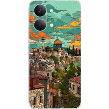TechTree Poco X8 Pro Max Uyumlu Özgür Filistin ve Kubbetüs Sahra Baskılı Silikon Kılıf