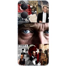 TechTree Poco X8 Pro Max Uyumlu Atatürk Istiklal Panoraması Baskılı Silikon Kılıf
