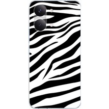 TechTree Poco X8 Pro Max Uyumlu Zebra Tasarımlı Baskılı Silikon Kılıf
