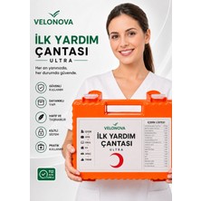 Velonova Ultra Ilk Yardım Çantası Acil Müdahale Kiti Temel Malzemeler – Sert Kasa Duvara Monte Aparatlı
