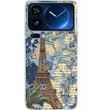 TechTree Xiaomi 17 Pro Max Uyumlu Paris ve Eyfel Kulesi Baskılı Silikon Kılıf