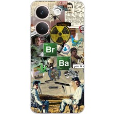 TechTree Poco X8 Pro Uyumlu Breaking Bad Kolaj Baskılı Silikon Kılıf
