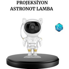 Mercora Tech Astronot Projeksiyon Lambası Bluetooth Müzikli ve Uzaktan Kumandalı