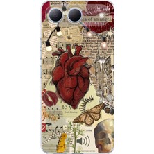 TechTree Tecno Spark 40 5g Uyumlu Vampire Diaries Vintage Baskılı Silikon Kılıf