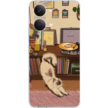 TechTree Poco X8 Pro Max Uyumlu Nostaljik Köpek Tasarımlı Baskılı Silikon Kılıf