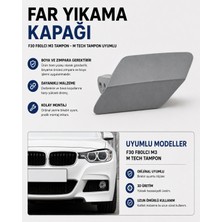 Memania Co F30 F80LCI M3 Tampon - M Tech Tampon Uyumlu Far Yıkama (Fıskiye) Kapağı Sağ (Boyasız-Zımparasız) 3D Üretim