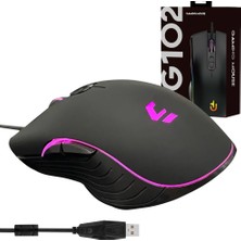 Trio Oyuncu Mouse Örgü Kablo Gaming Mouse G-102