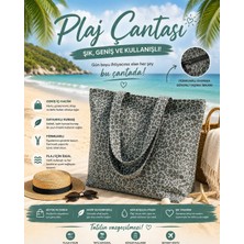 Plaj Çantası - Fermuarlı - Geniş Kullanışlı - Lüks Plaj Çantası