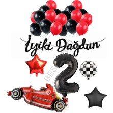 Best Parti Best Iyiki Doğdun Yazılı Yarış Temalı Doğum Günü Seti Yaş-2