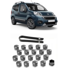 CME PARTS Fiat Fiorino 2007-2024 Uyumlu (Piyano) Parlak Gri Bijon Kapağı Takımı 17MM - 20 Adet