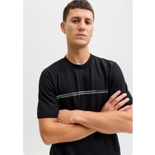 Jack & Jones Jack&jones 12289936 Jcofusıon Chest 0 Yaka Kısa Kol Tsh