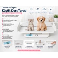 Mesilife Dijital Boy Ölçerli Kedi ve Küçük Irk Köpek Tartısı 20 kg | 5 gr Hassasiyet | LCD Ekran | Evcil Hayvan Tartısı