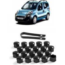 CME PARTS Citroen Nemo 2008-2019 Uyumlu (Piyano) Parlak Siyah Bijon Kapağı Takımı 17MM - 20 Adet