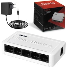 Gabble Ethernet Switch 5 Port Hub GAB-SWC05