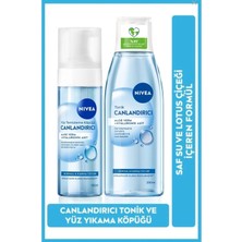 Nivea Canlandırıcı Bakım Rutini, Yüz Temizleme Köpüğü ve Nemlendirici Tonik
