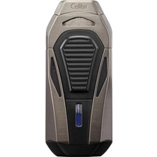 Colibri Boss Gunmetal Üç Torch Makaslı Puro Çakmağı